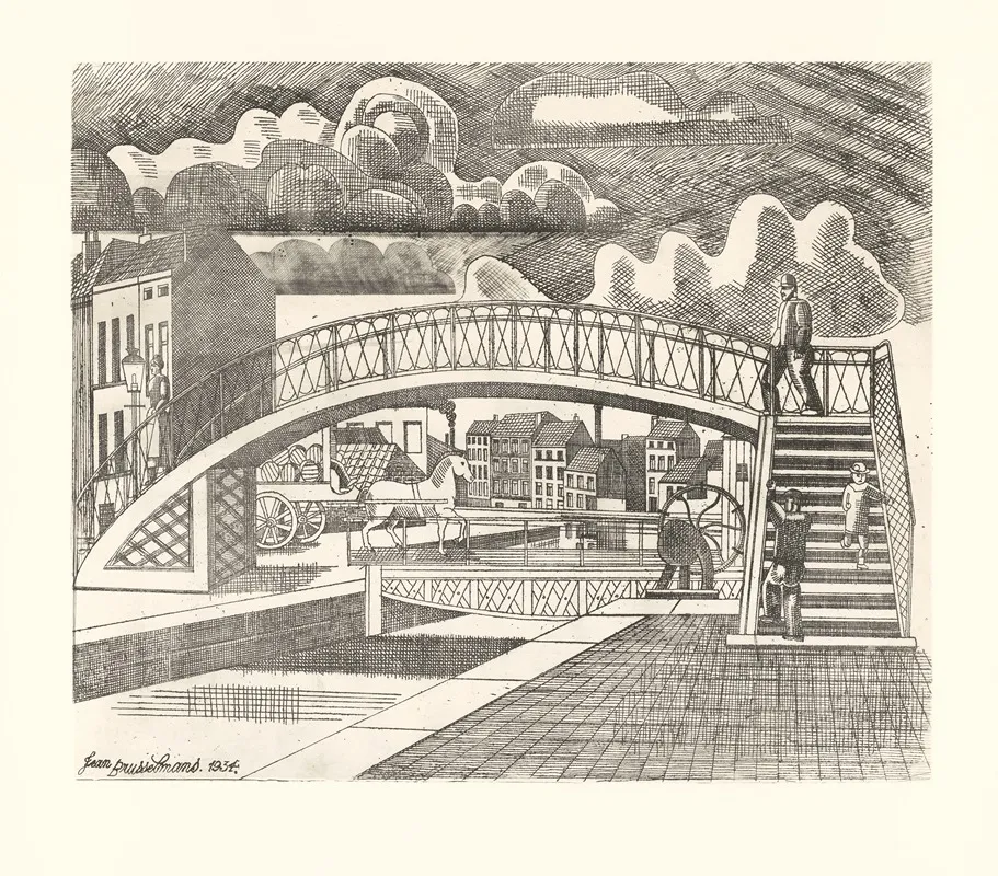 The Old Princess Bridge In Molenbeek Saint Jean