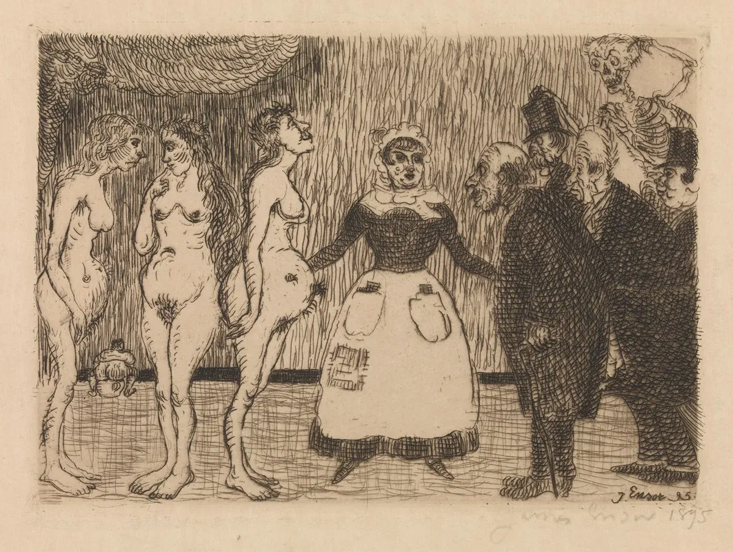 The Old Raskals by James Ensor - Canvas Print