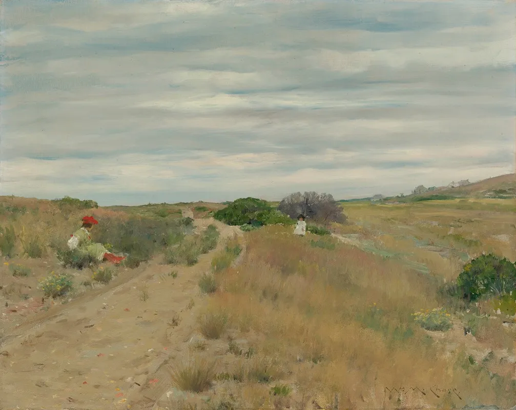 The Old Sand Road 2 by William Merritt Chase - Canvas Print