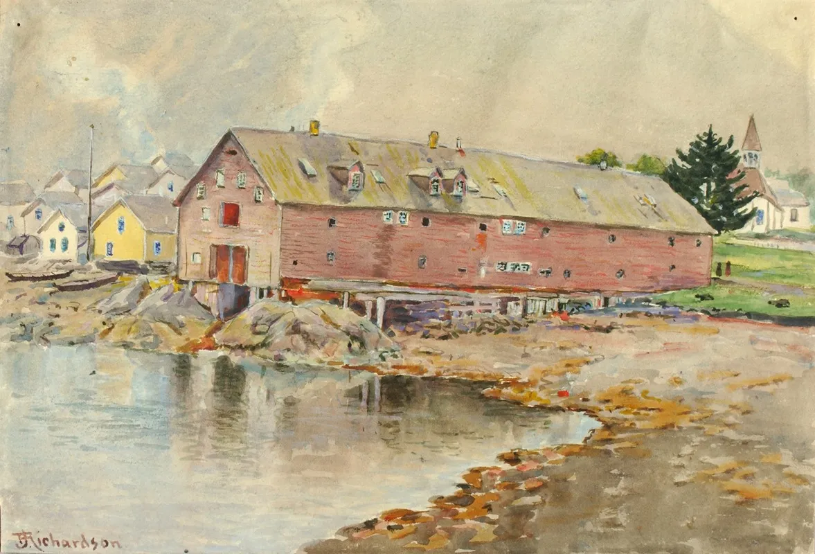 The Old Warehouse Sitka by Theodore J. Richardson - Canvas Print