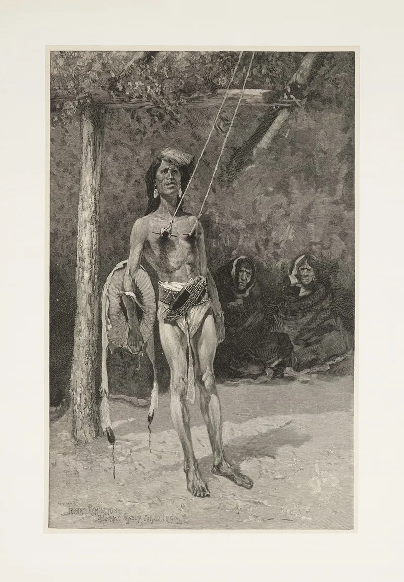 The Ordeal In The Sun Dance Among The Blackfeet Indians