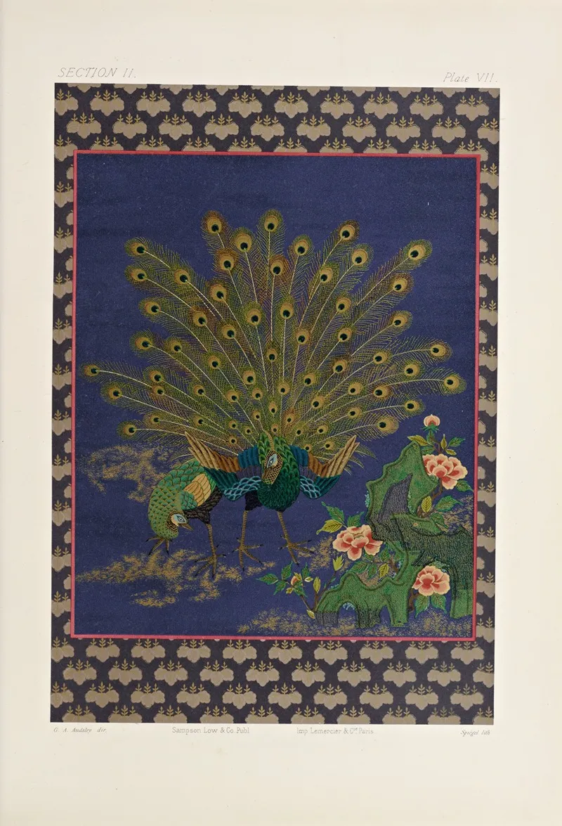 The Ornamental Arts Of Japan Pl 029 by George Ashdown Audsley - Canvas Print