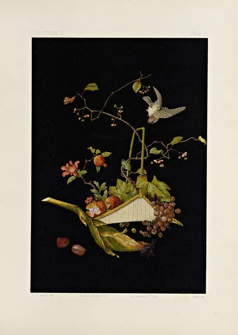 The Ornamental Arts Of Japan Pl 058 by George Ashdown Audsley - Canvas Print