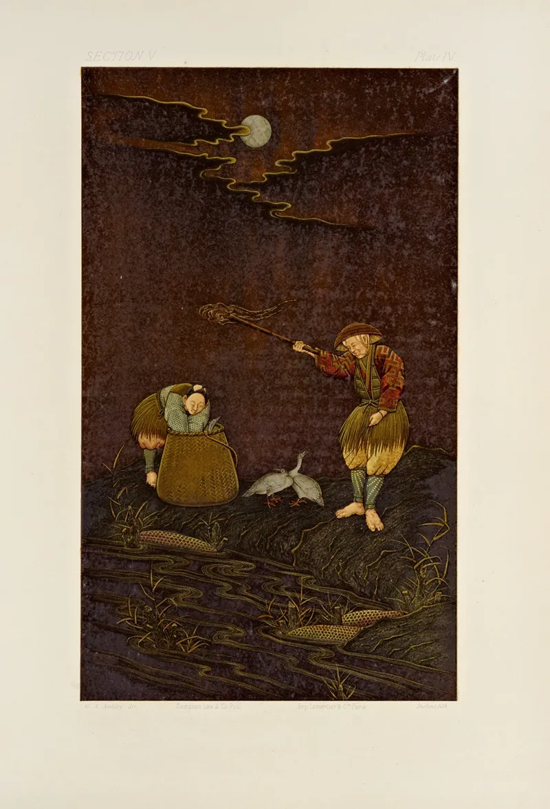 The Ornamental Arts Of Japan Pl 061 by George Ashdown Audsley - Canvas Print