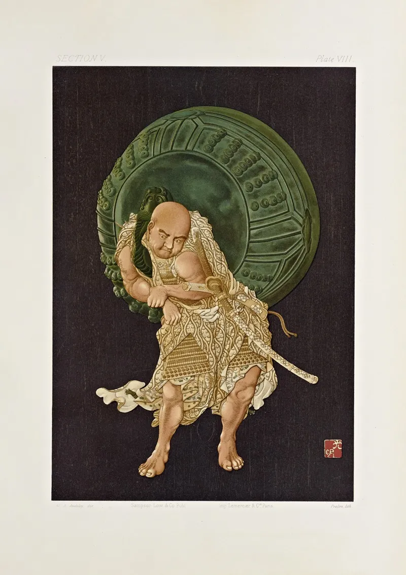 The Ornamental Arts Of Japan Pl 065 by George Ashdown Audsley - Canvas Print