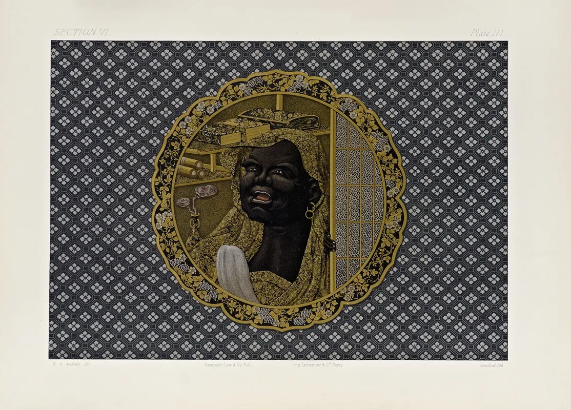 The Ornamental Arts Of Japan Pl 069 by George Ashdown Audsley - Canvas Print