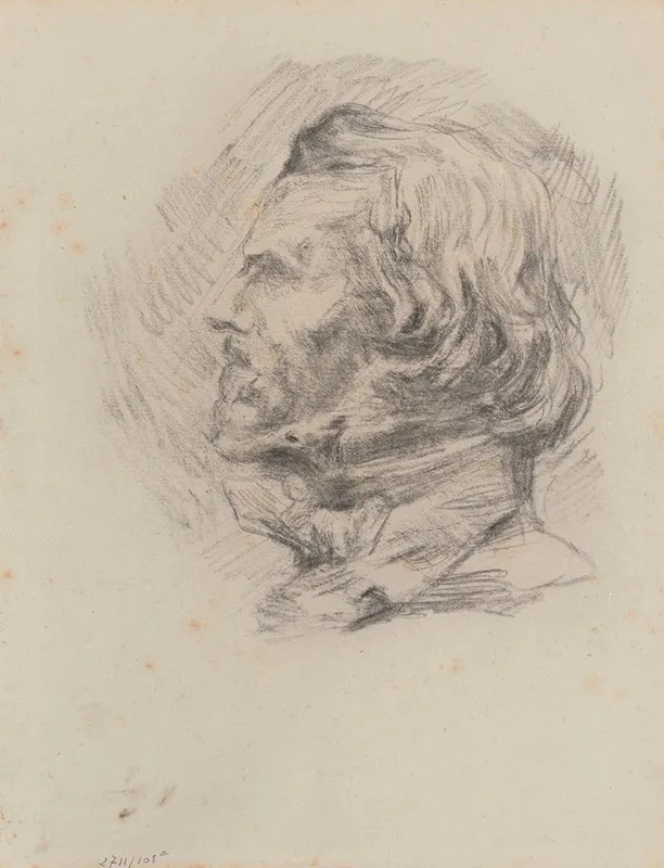 The Painter Eugene Delacroix by James Ensor - Canvas Print