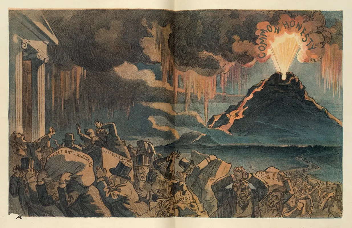 The Panic by Udo Keppler - Canvas Print