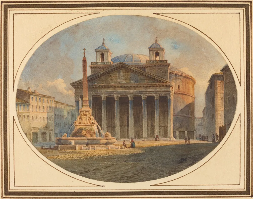 The Pantheon by Victor-Jean Nicolle - Canvas Print