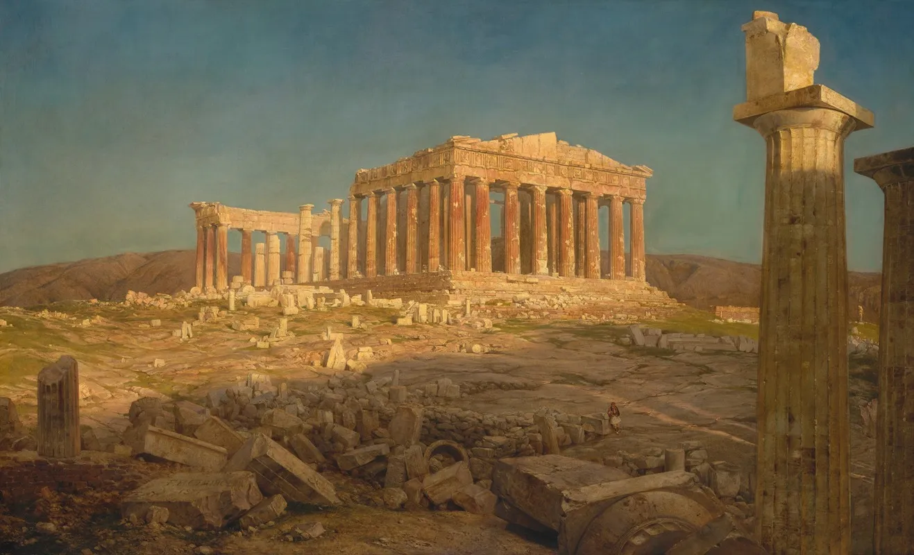 The Parthenon 2 by Frederic Edwin Church - Canvas Print
