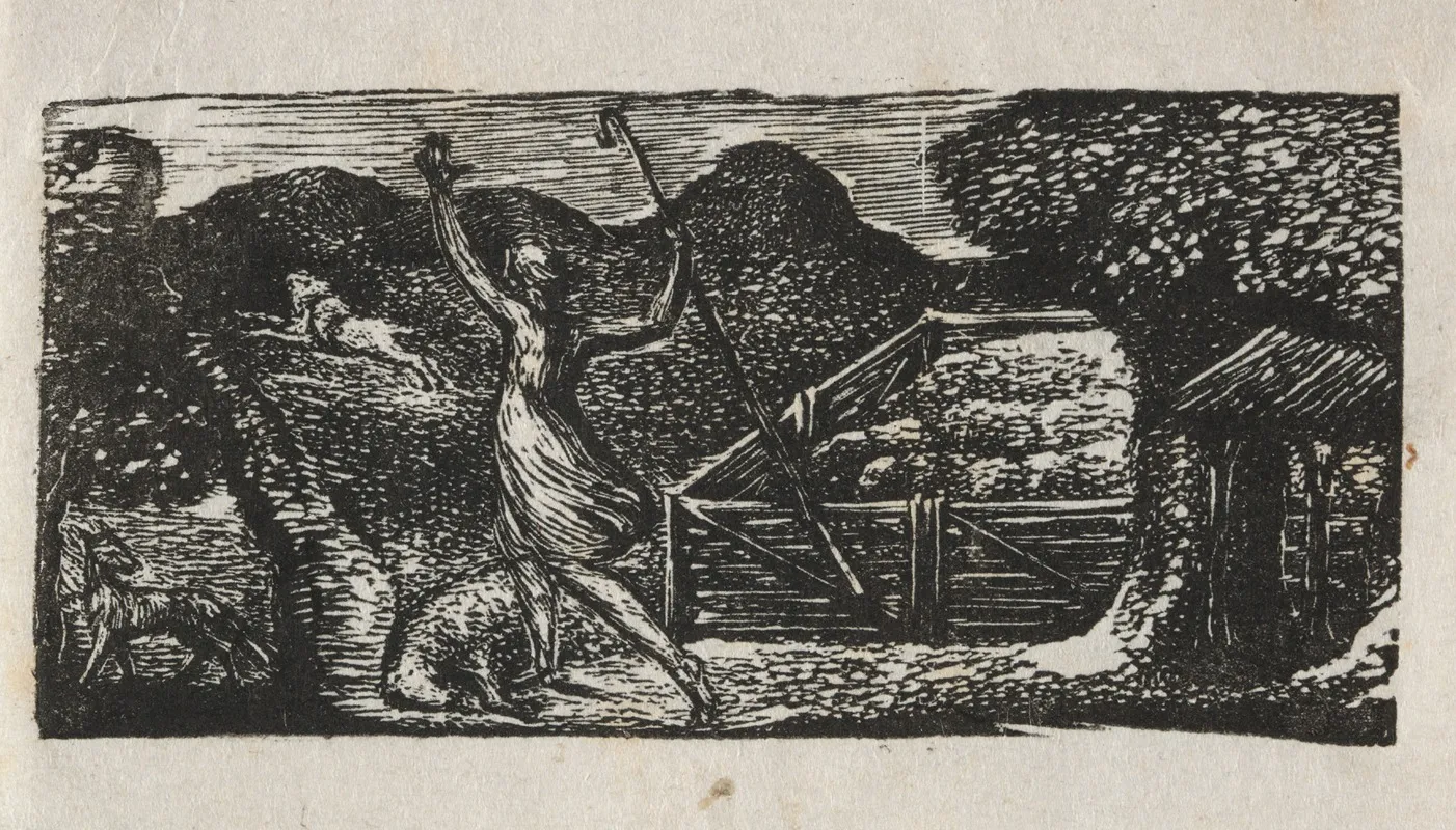 The Pastorals Of Virgil Eclogue I The Shepherd Chases Away A Wolf