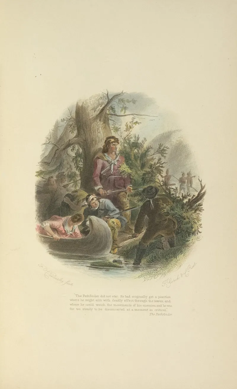The Pathfinder by Felix Octavius Carr Darley - Canvas Print