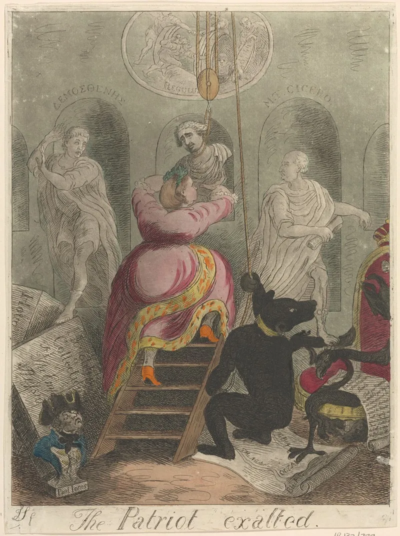 The Patriot Exalted by James Sayers - Canvas Print