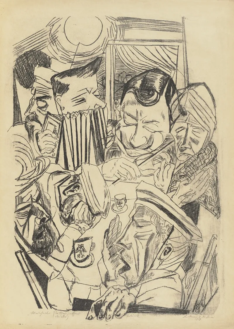 The Patriotic Song by Max Beckmann - Canvas Print