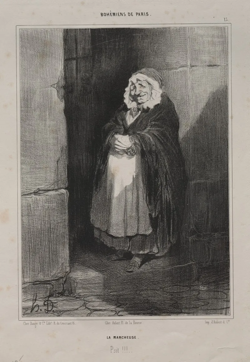 The Pedestrian by Honoré Daumier - Canvas Print