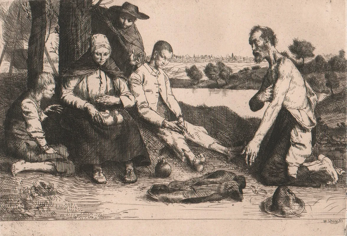 The Penance Ancient Mariner 2 by William Strang - Canvas Print