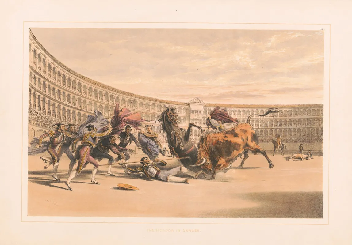 The Picador In Danger by William Henry Lake Price - Canvas Print