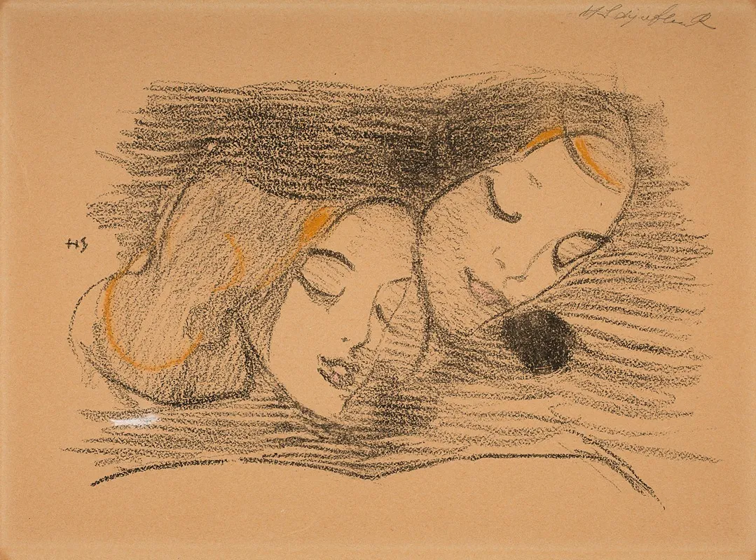 The Picture Book by Helene Schjerfbeck - Canvas Print