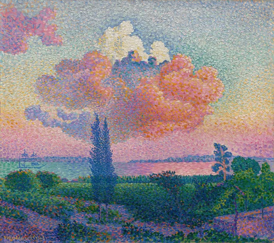 The Pink Cloud by Henri-Edmond Cross - Canvas Print