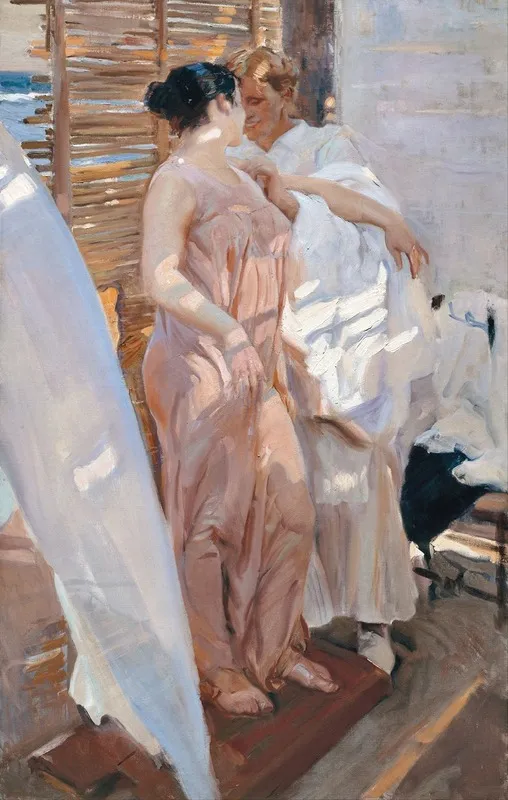 The Pink Robe After The Bath