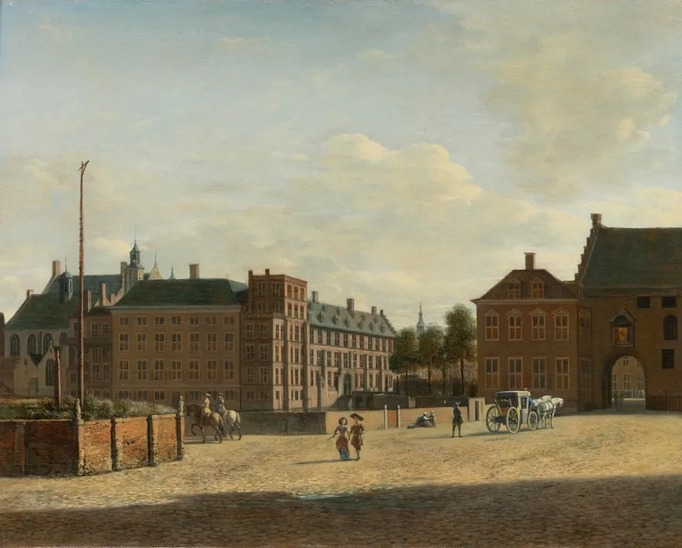 The Plaats With The Binnenhof And The Gevangenpoort The Hague