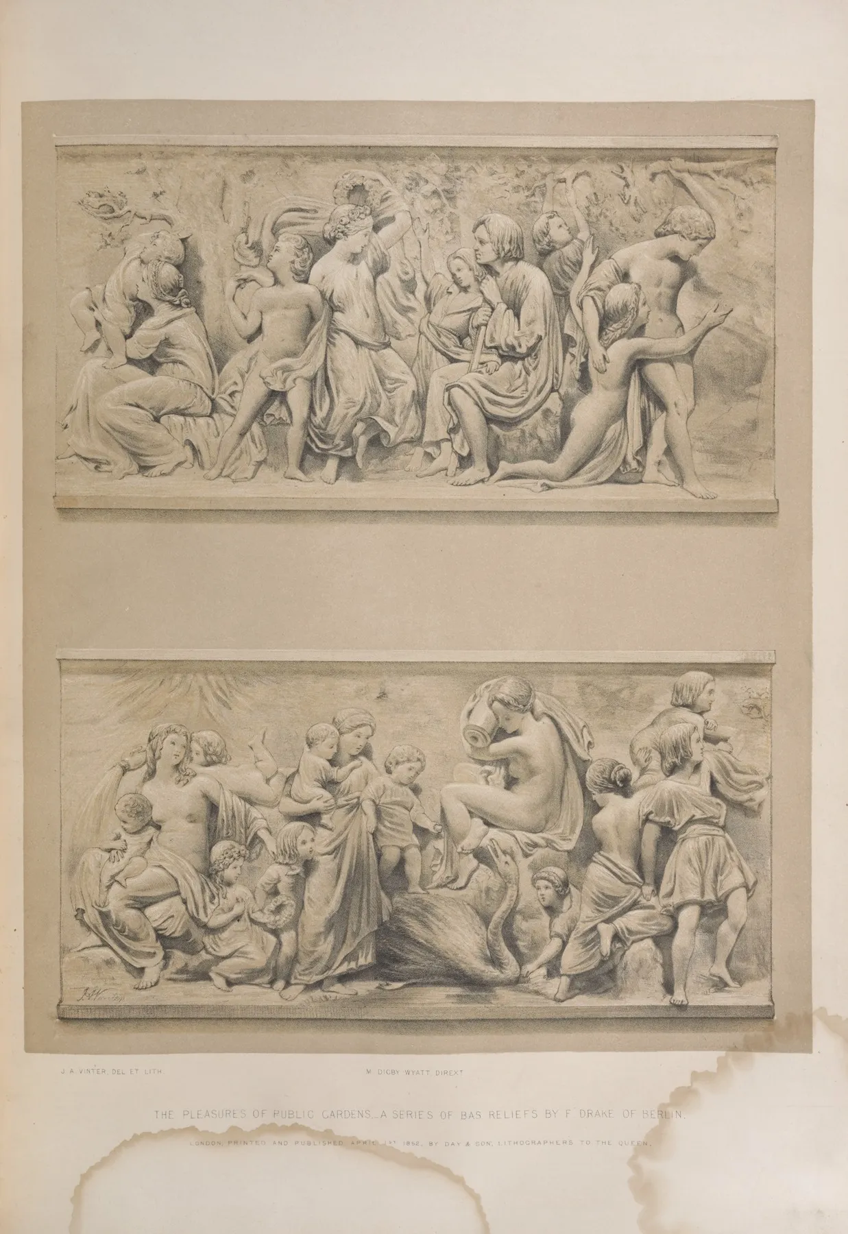 The Pleasures Of Public Gardens A Series Of Bas Reliefs