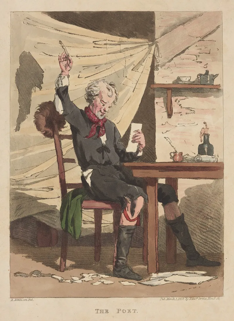 The Poet 6 by John Augustus Atkinson - Canvas Print