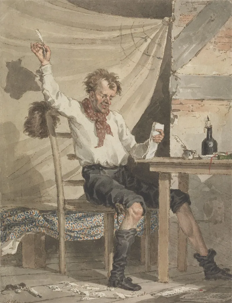 The Poet 8 by John Augustus Atkinson - Canvas Print