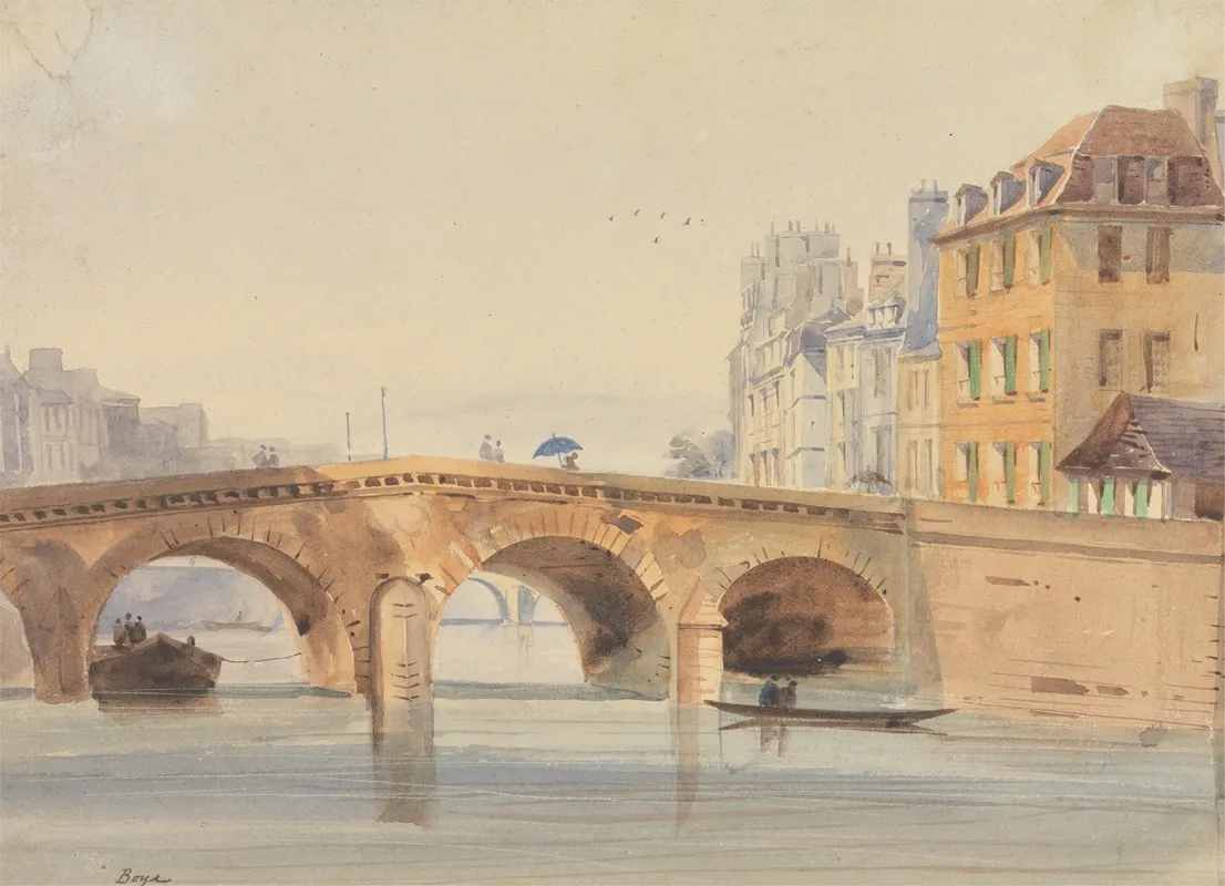 The Pont Neuf 4 by Thomas Shotter Boys - Canvas Print