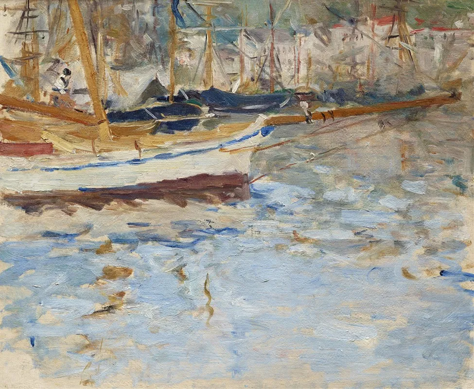 The Port Of Nice by Berthe Morisot - Canvas Print