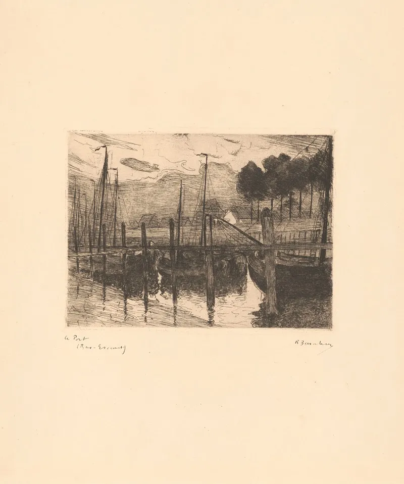 The Port by Richard Baseleer - Canvas Print