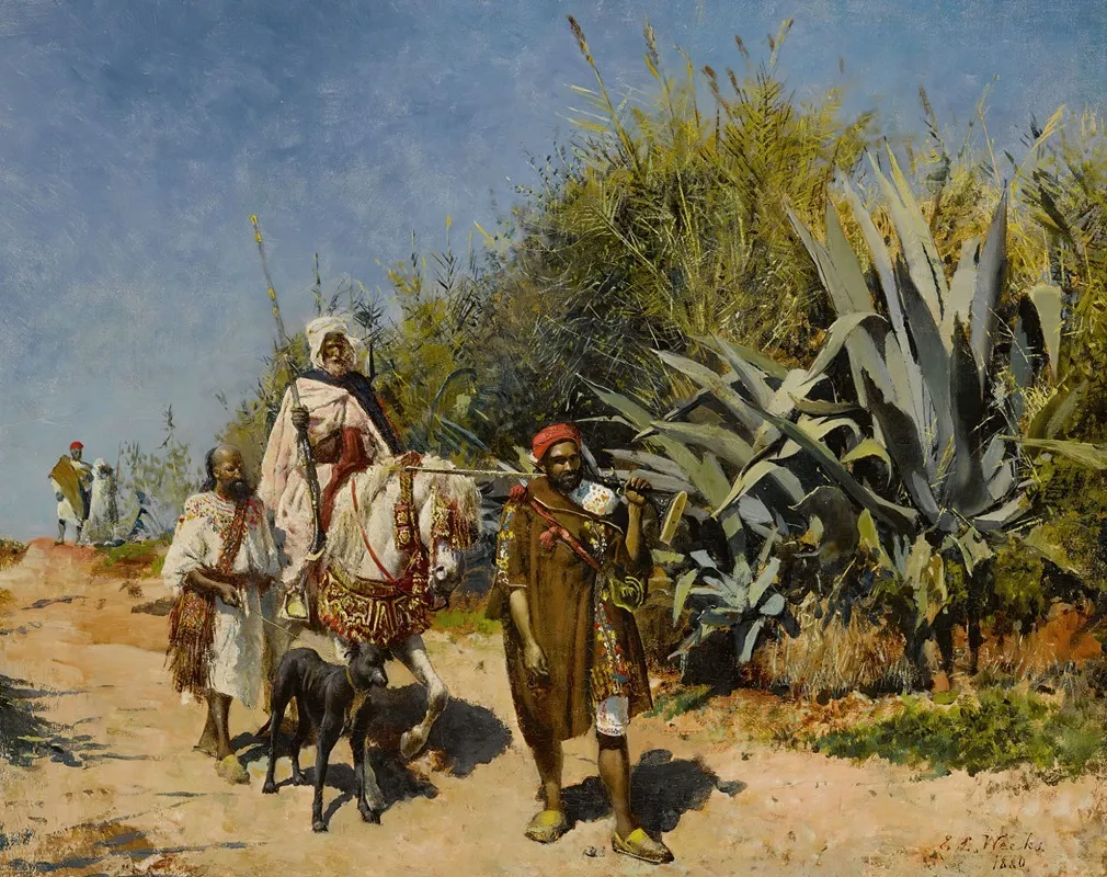 The Procession by Edwin Lord Weeks - Canvas Print