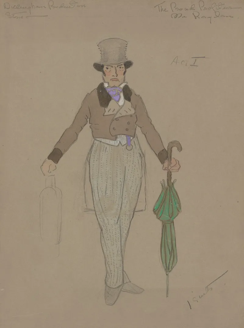 The Proud Profiteer Mr Raglan by Helen Marguerite O'Kane - Canvas Print