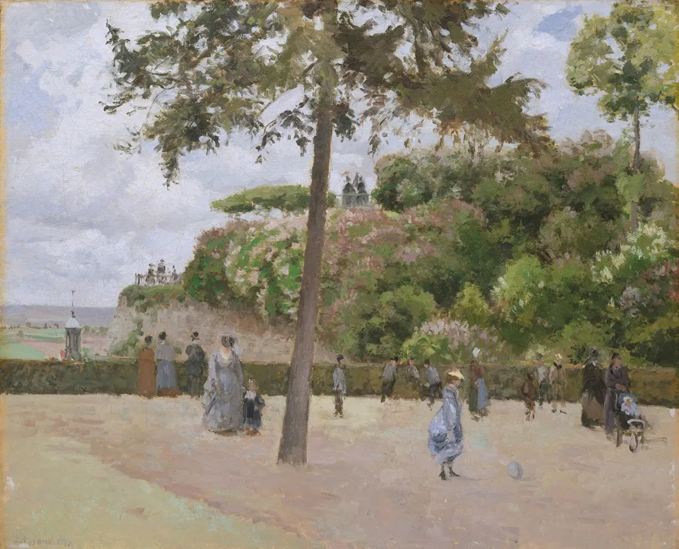 The Public Garden At Pontoise