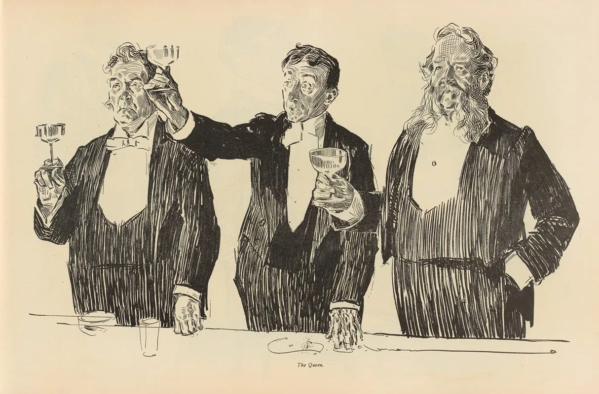 The Queen 5 by Charles Dana Gibson - Canvas Print