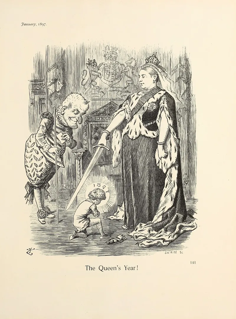 The Queens Year by Sir John Tenniel - Canvas Print