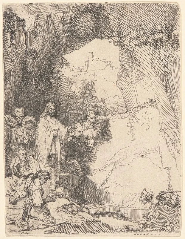 The Raising Of Lazarus 18 by Rembrandt van Rijn - Canvas Print