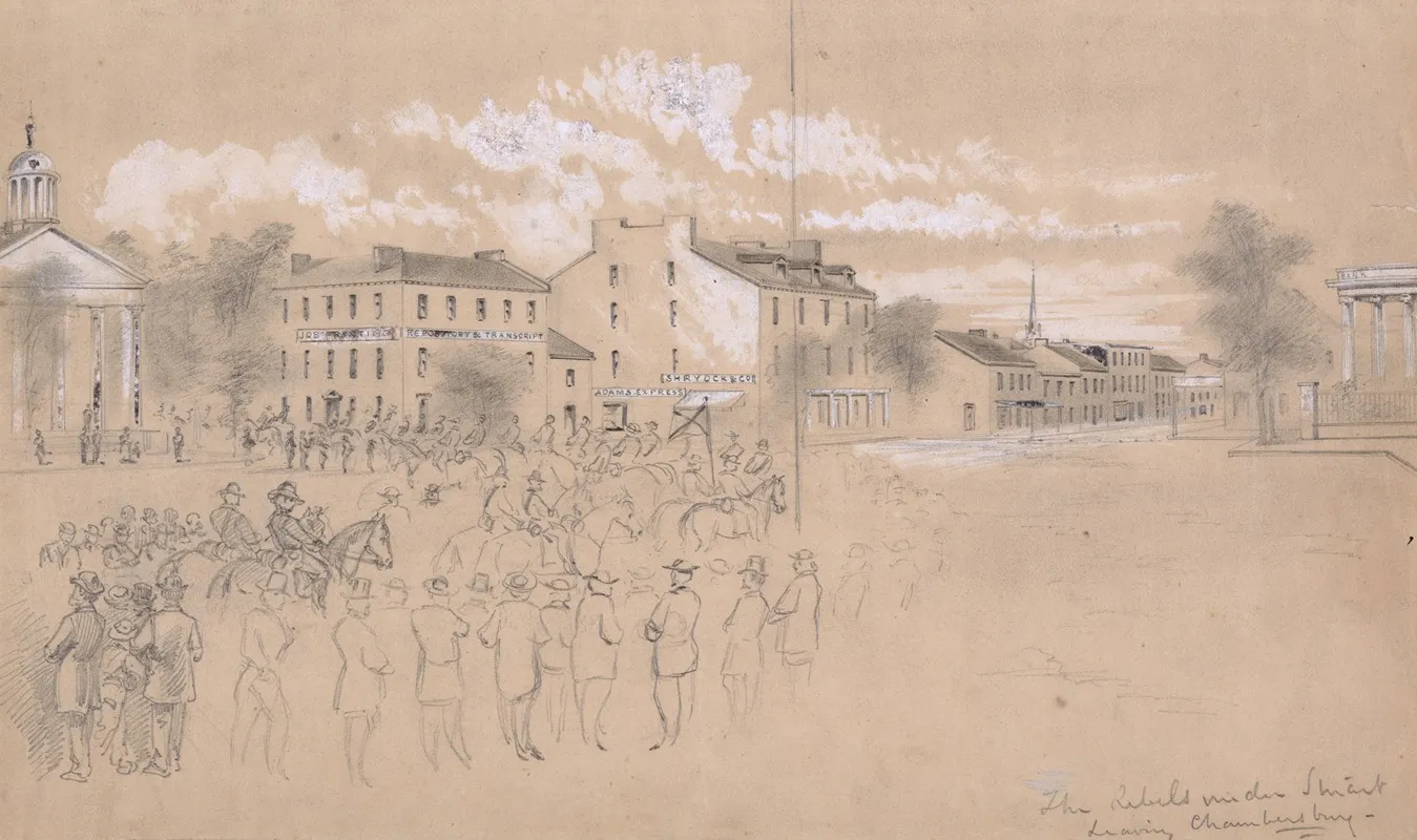 The Rebels Under Stuart Leaving Chambersburg