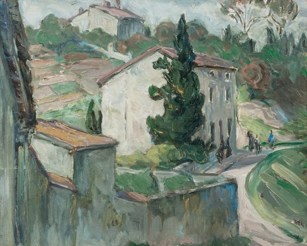 The Red Roofs Study From The South Of France