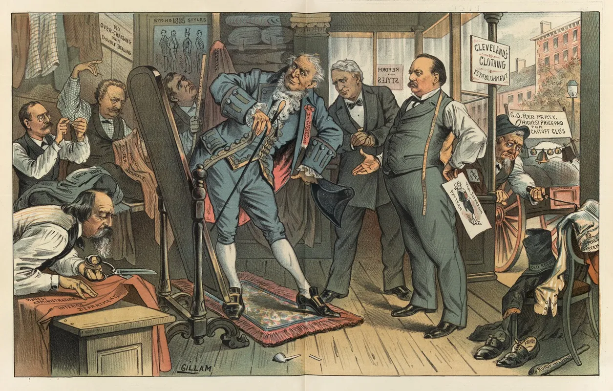 The Rehabilitation Of The Democratic Party by Bernhard Gillam - Canvas Print