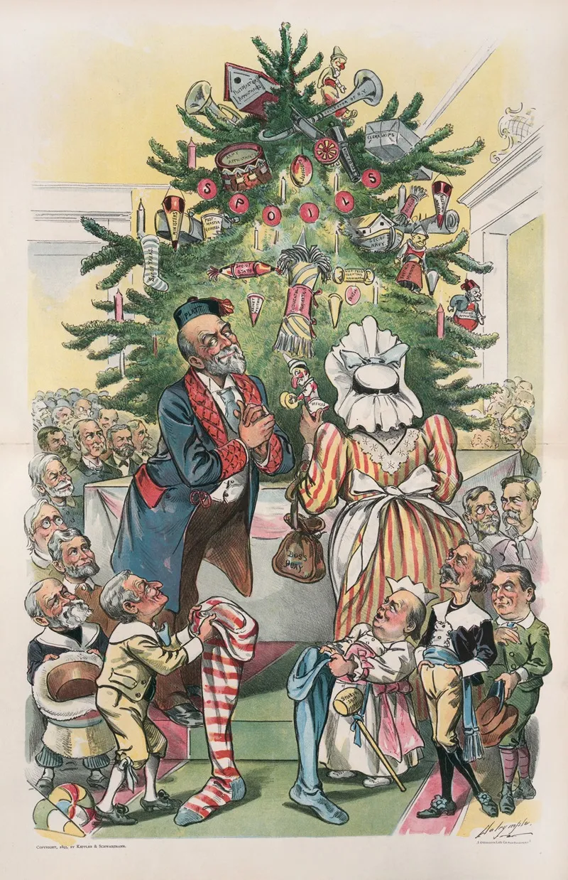 The Republican Christmas Tree by Louis Dalrymple - Canvas Print