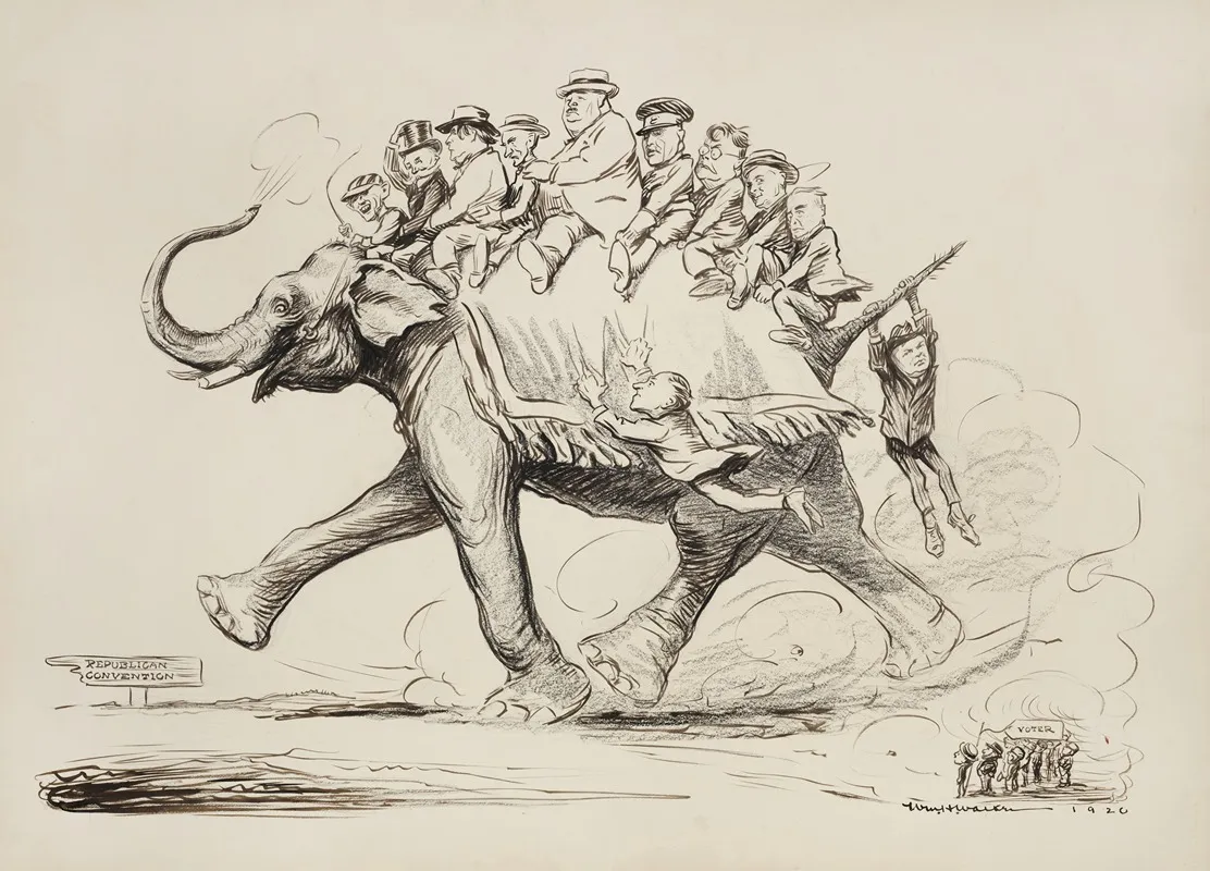 The Republican Party Elephant Marches To The Republican Convention