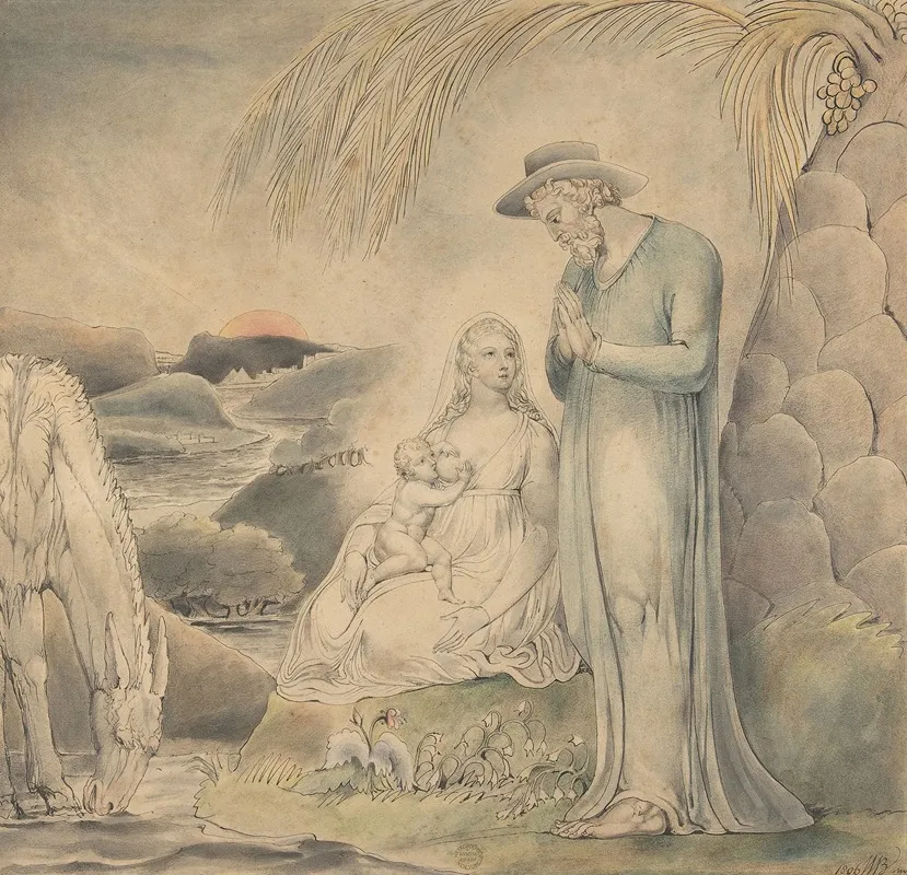 The Rest On The Flight Into Egypt The Repose Of The Holy Family In Egypt