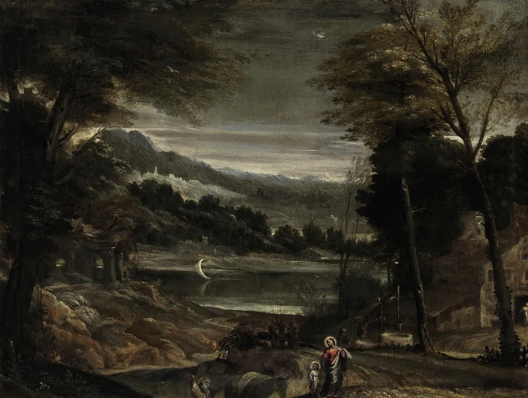 The Return From The Flight Into Egypt by Annibale Carracci - Canvas Print