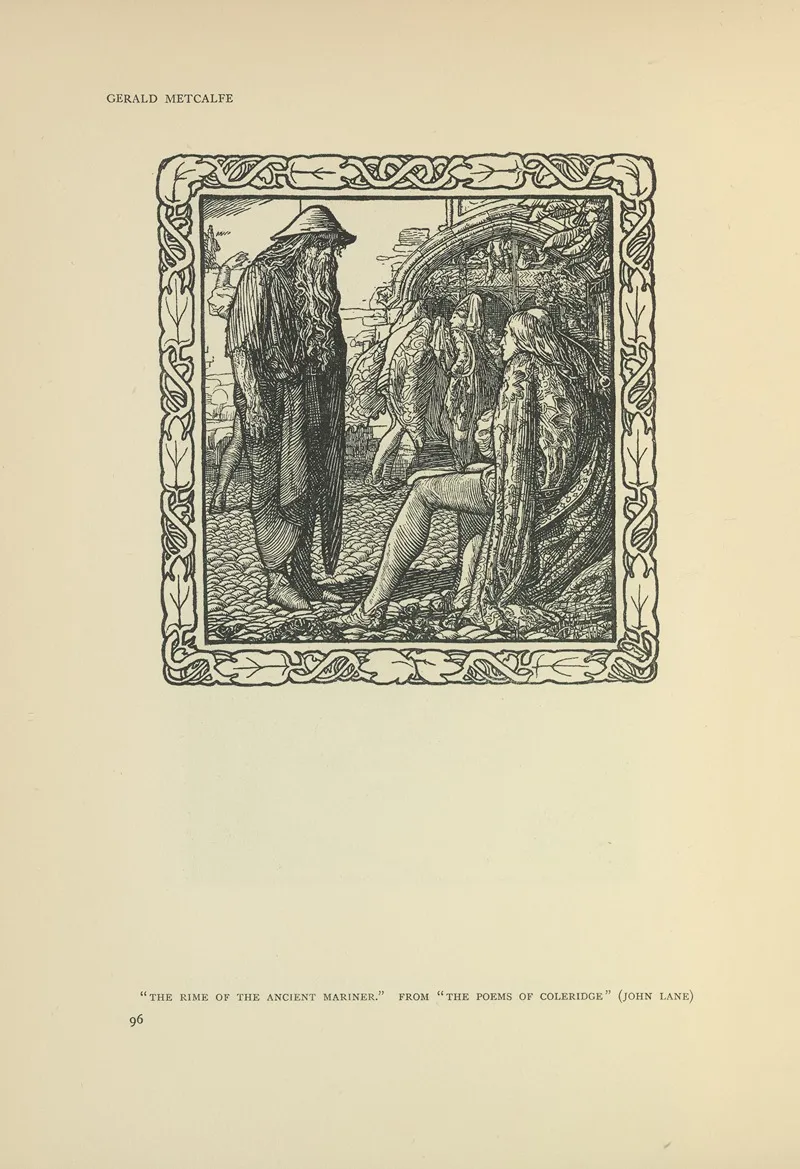 The Rime Of The Ancient Mariner The Poems Of Coleridge by Gerald Metcalfe - Canvas Print