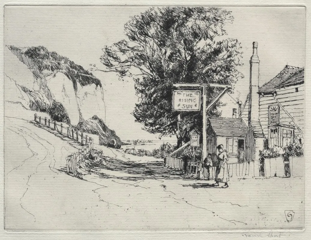 The Rising Sun by Sir Frank Short - Canvas Print