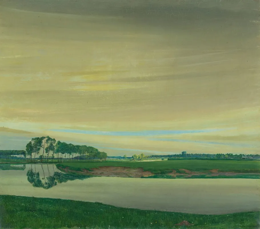 The River Bright Spells by Valerius De Saedeleer - Canvas Print