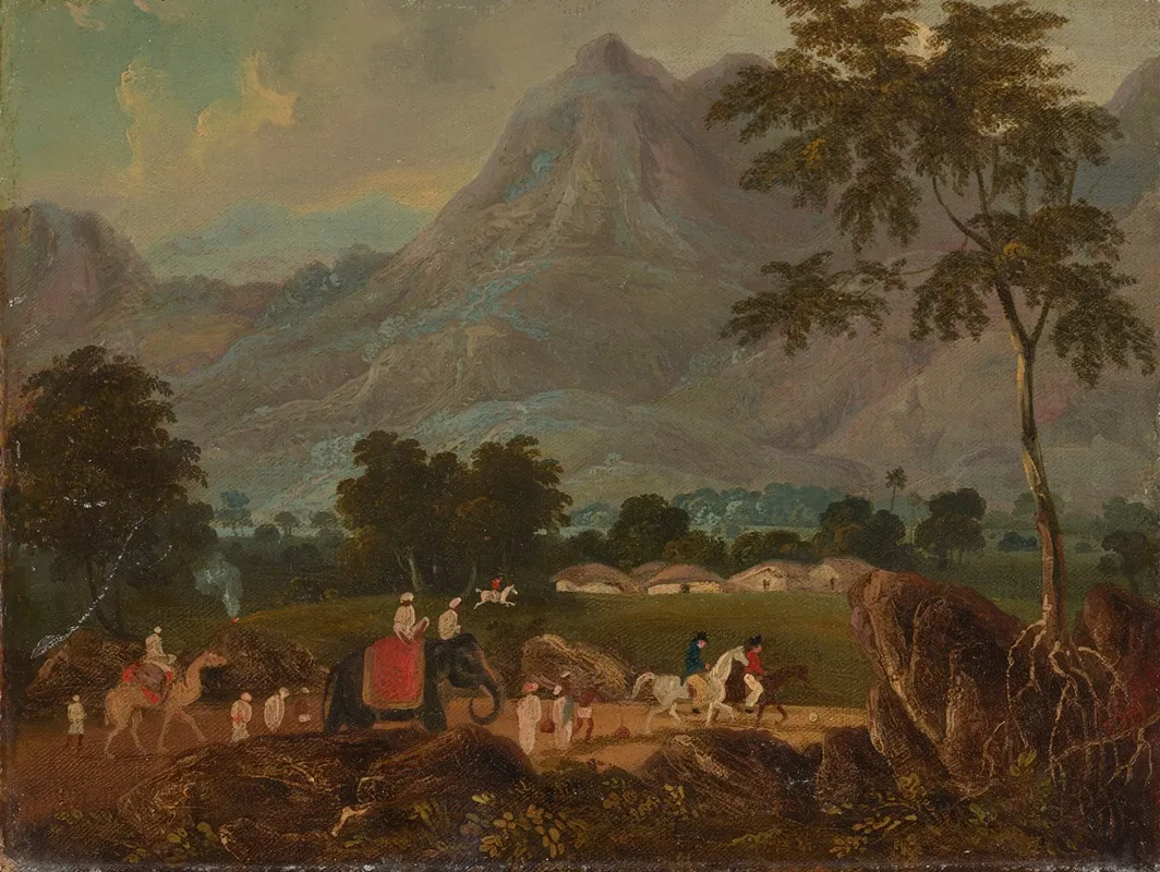The Road From Calcutta To Patna With An Elephant And A Camel