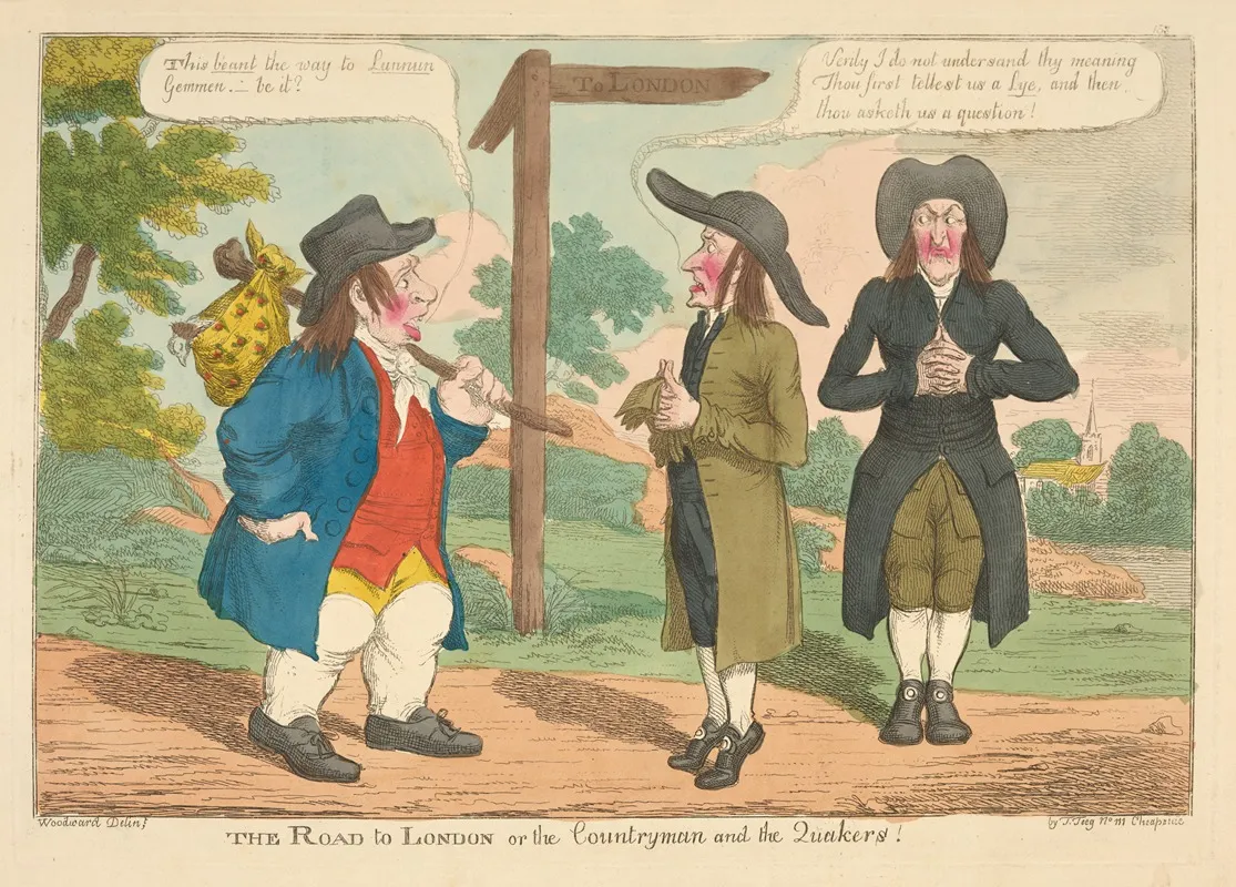 The Road To London Or The Countryman And The Quakers