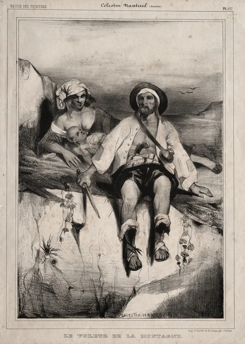 The Robber From The Mountain by Celestin Nanteuil - Canvas Print